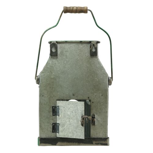 Floristik24 Dekorativ fuglehus metalvæg fuglekande mælkekande H26cm