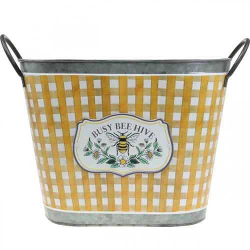 Artikel Plantekrukke oval bi ternet sommer dekoration plantekasse 38×24×29cm