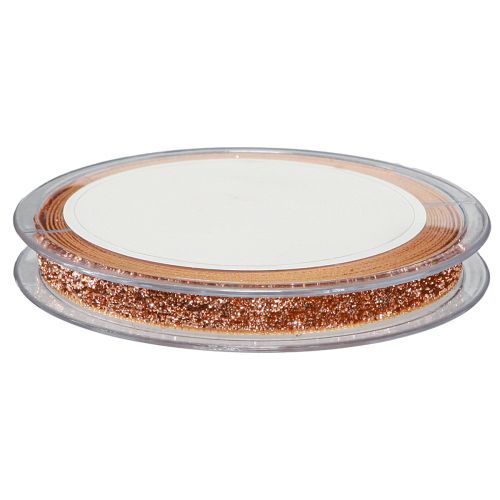 Artikel Julebånd pink kobberglimmer pyntebånd 10mm 10m