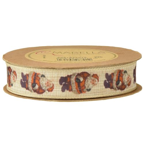 Artikel Julebånd rustikt bånd julemanden 25mm 15m