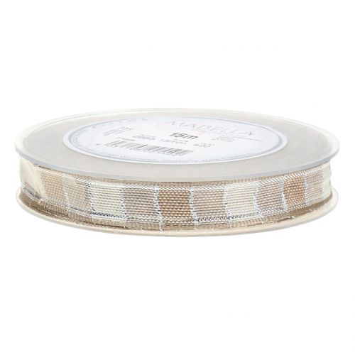 Floristik24 Julebåndcreme 15mm 15m