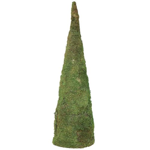 Artikel Juletræsmospynt i grøn natur Ø30cm H100cm