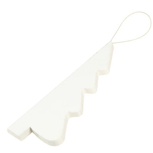 Artikel Juletræspapir Jule hvid sølv 20cm 5stk
