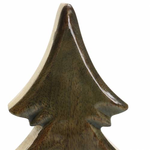 Floristik24 Granglaseret natur, hvidt mangotræ H29cm