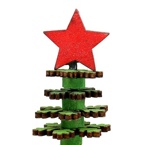 Floristik24 Juletræ snefnug grøn 25cm