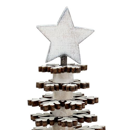 Floristik24 Juletræ snefnug hvid 25cm