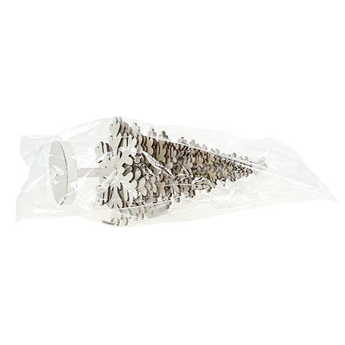 Floristik24 Juletræ snefnug hvid 25cm