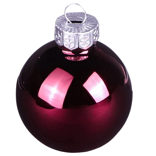 Artikel Juletræskugler af glas Bærmix Ø6cm 24 stk