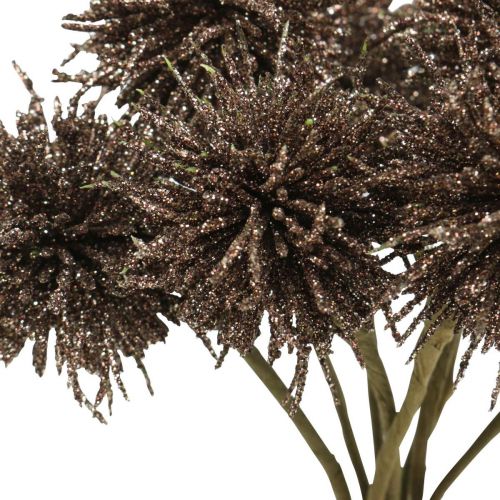 Floristik24 Juleblomster glimmer kunstige blomster Julekobber i bundt af 4 stk