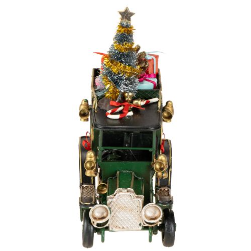 Artikel Juledekoration bil Julebil vintage grøn 15×7×16 cm