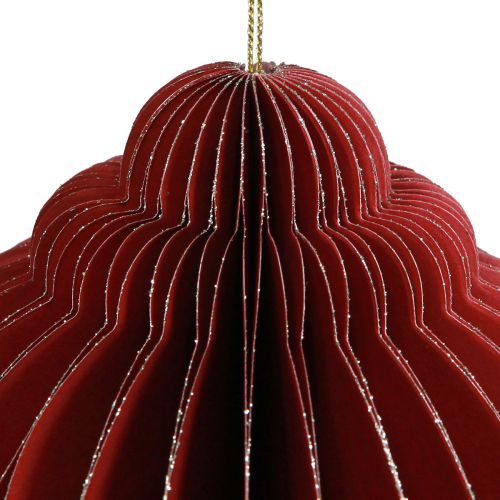 Artikel Julepynt papir Juletræspynt Bordeaux H20cm