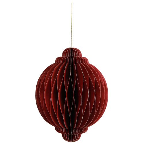 Artikel Julepynt papir Juletræspynt Bordeaux H20cm