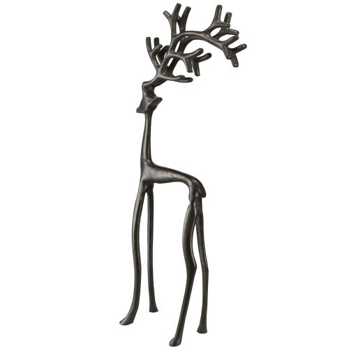 Artikel Julepynt rensdyr dekoration metal i brun 15x9x53cm
