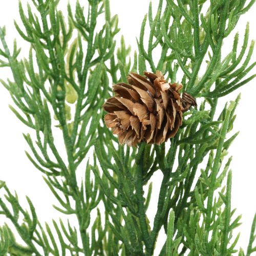 Floristik24 Cypresgrene kunstig julegren med kogler 78cm
