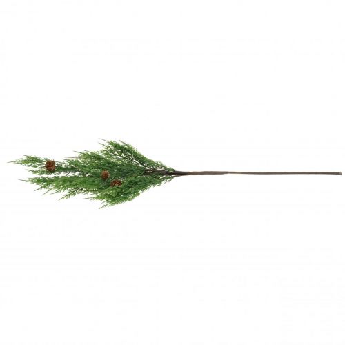 Floristik24 Cypresgrene kunstig julegren med kogler 78cm
