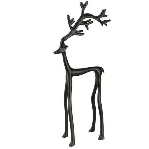 Floristik24 Julefigur rensdyr dekoration metal sort 17×8×38,5cm