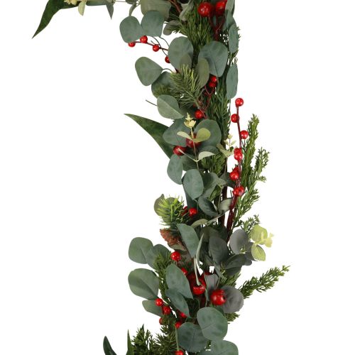 Floristik24 Juleguirlande granguirlande kunstig eukalyptus nåletræ bærgren 160cm