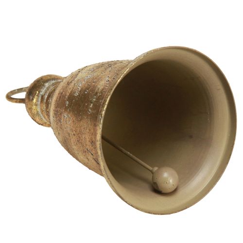 Floristik24 Juleklokke guld antik look H13/18cm 2stk