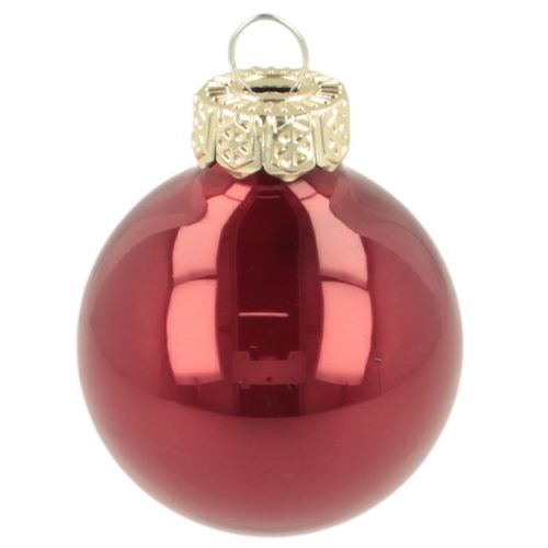 Julekugle i glas, skinnende, 3 cm, 22 stk. | Floristik24.dk