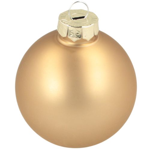 Floristik24 Julekugle trio guld &amp; rosé – elegant sæt med 3 med glans og stil 5 cm 24 stk.