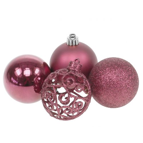 Floristik24 Julekugle pink Ø6cm 16 stk