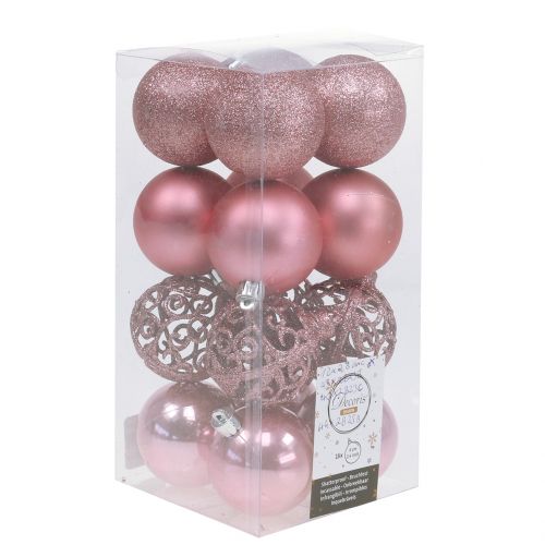 Floristik24 Julekugle pink Ø6cm 16 stk