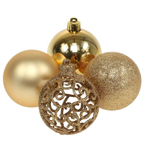 Julekugle guld Ø6cm 16 stk