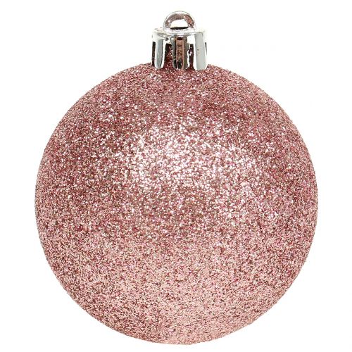 Floristik24 Julekugle pastel pink mix Ø6cm 10stk