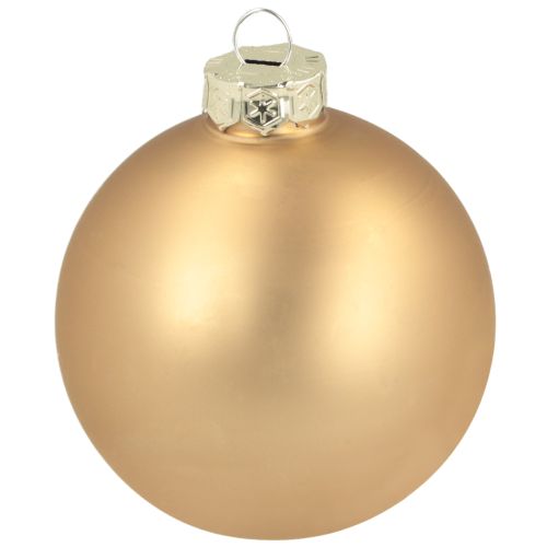 Artikel Glasjulekugler – matte og skinnende i guld, pink 7,5 cm 12 stk.