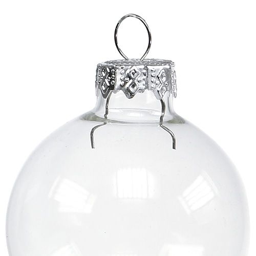 Floristik24 Julekugleglas Ø6cm klar 24 stk