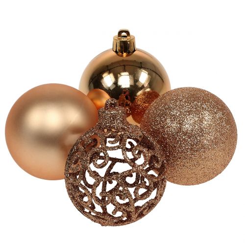 Floristik24 Julekugle kobber guld Ø6cm 16 stk