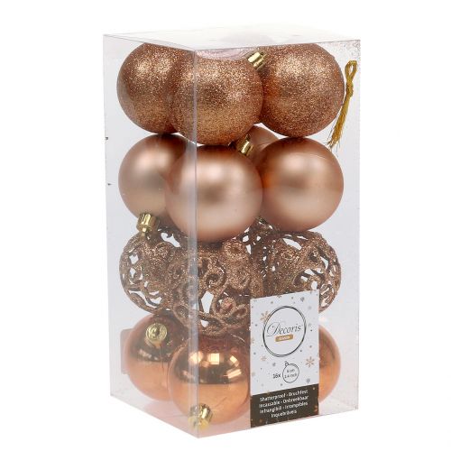 Floristik24 Julekugle kobber guld Ø6cm 16 stk