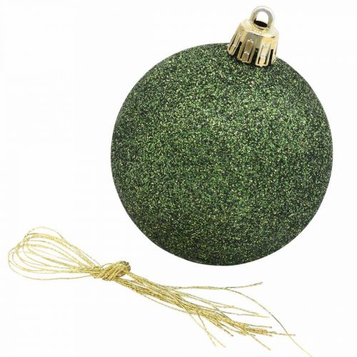 Floristik24 Julekugler, adventsdekorationer, juletræspynt orange / gylden / grøn Ø5,5cm plastik 10stk