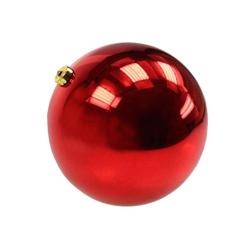 Floristik24 Julekugle plast lille Ø14cm rød 1 stk