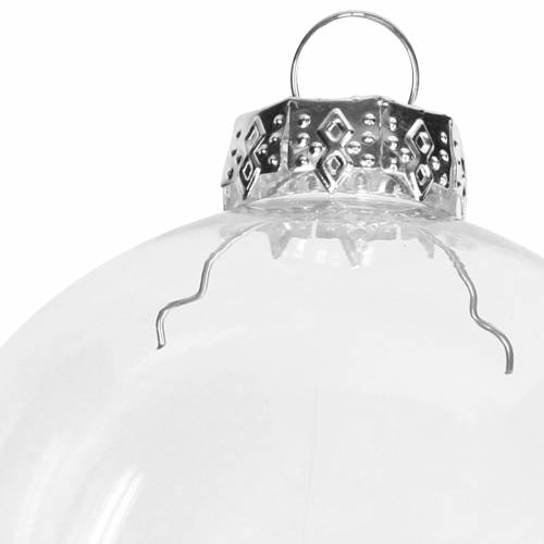 Floristik24 Julekugleglas Ø7,5cm klar 12 stk