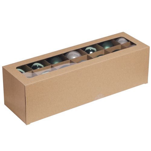 Artikel Julekugler grønne grå træ glaskugler Ø6cm 24 stk