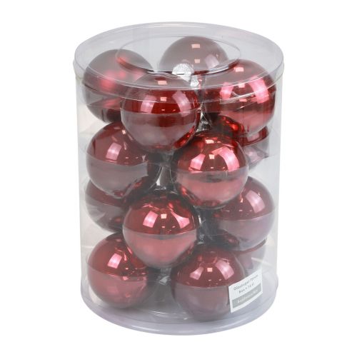 Artikel Julekugler glas Juletræskugler Bordeaux Ø7,5cm 14 stk