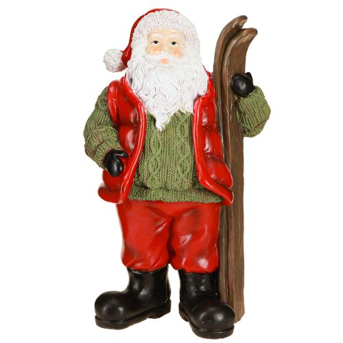 Artikel Julemand Dekorationsfigur med Skimalet 14×10,5×24,5cm
