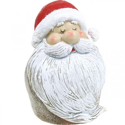 Julemandsfigur Julemand Rød, Hvid Polyresin 15cm