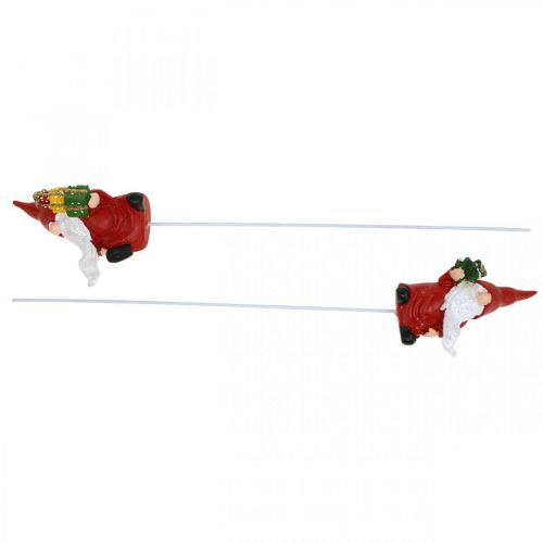 Artikel Julenisse dekorativ stik nisse julemand 7cm 4 stk