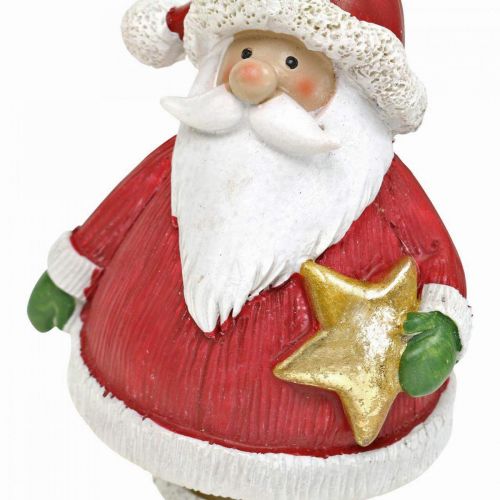 Floristik24 Dekorativ figur julemand med stjerne / pose H13cm 2stk