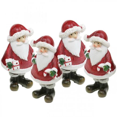 Floristik24 Dekorationsfigur julemand med bolsjer/gave H8,5cm 4stk