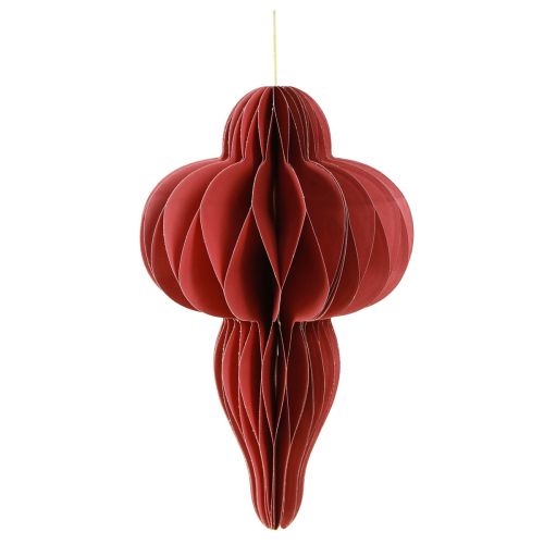 Floristik24 Julepynt papirpynt Bordeaux H40cm 2 stk
