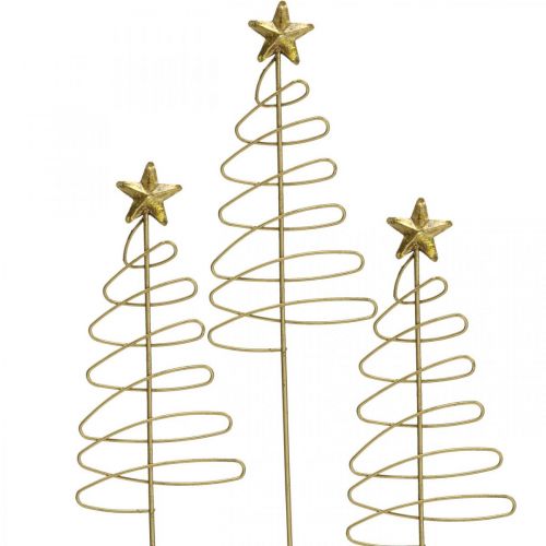 Artikel Julestik gran blomsterstik metal 30cm 6 stk