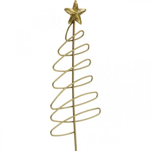 Artikel Julestik gran blomsterstik metal 30cm 6 stk