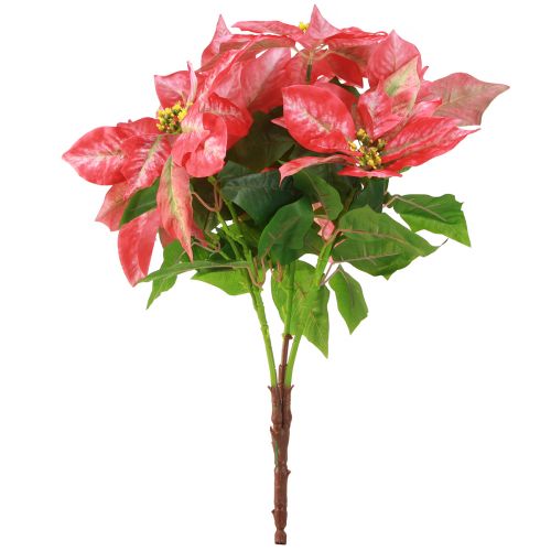 Artikel Julestjerne rød pink kunstig julestjerne L53cm