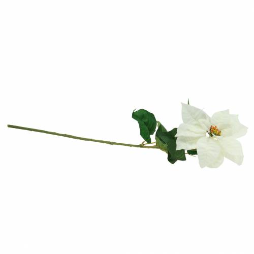 Floristik24 Poinsettia kunstig blomst hvid 67cm