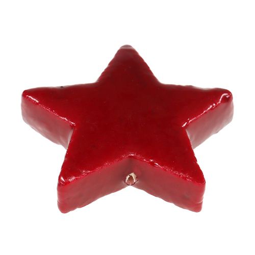 Artikel Julestjerne mix 4-5cm rød skinnende 72 stk