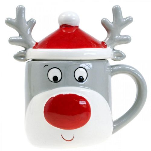 Floristik24 Julekop rensdyrkrus med låg H15cm 2stk