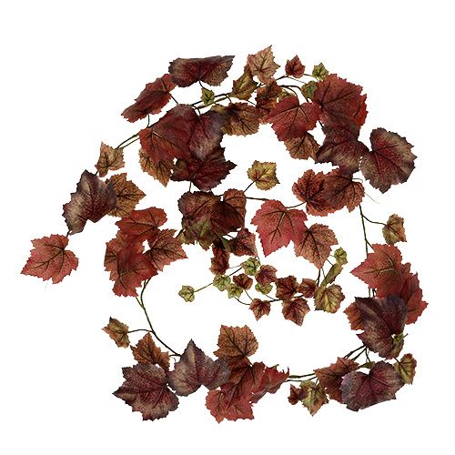 Floristik24 Vine Garland Mørkerød 190cm